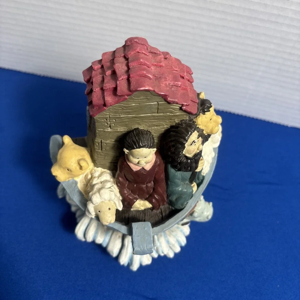 Resin Noah Ark Noah Wife And Animals 7